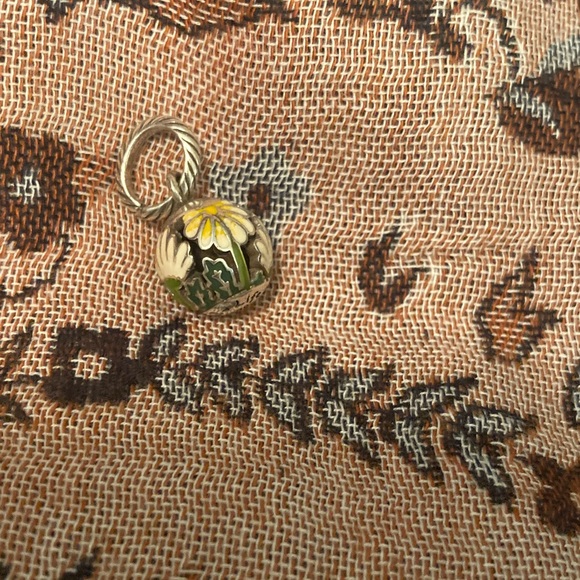 Brighton Jewelry - Brighton sterling silver and cloisonné floral charm 🌼